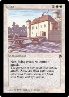 The Magic: The Gathering card “Moat”