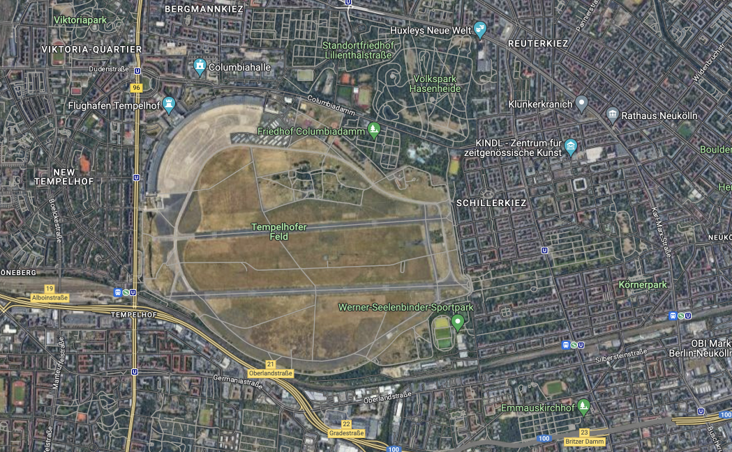 Map of Tempelhofer Feld
